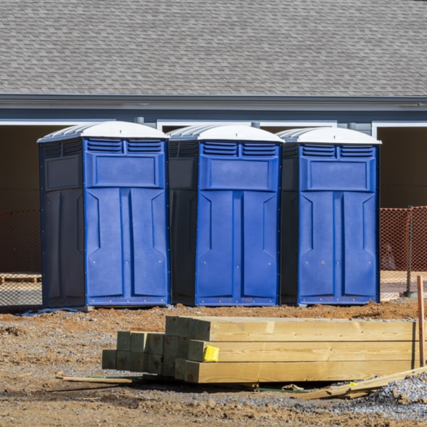 what is the maximum capacity for a single portable restroom in Alvadore OR